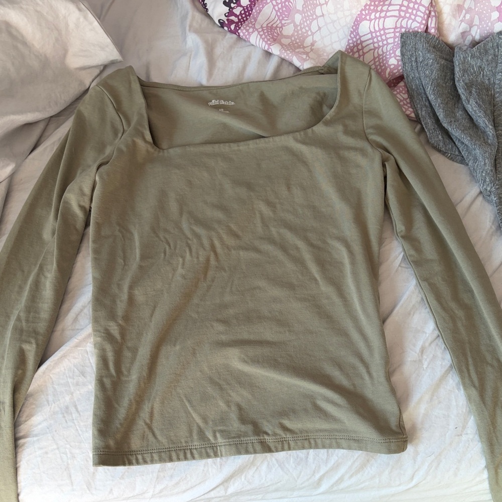 Square Neck Long Sleeve NWOT